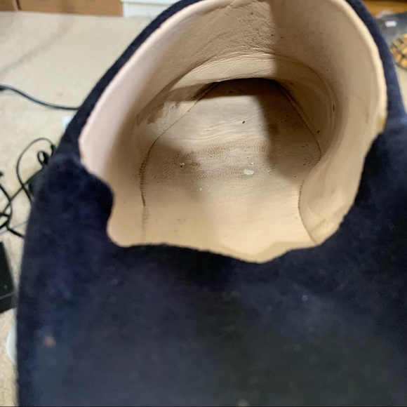 Carrie Forbes Babouche Flats in Navy Suede - Picture 12 of 12